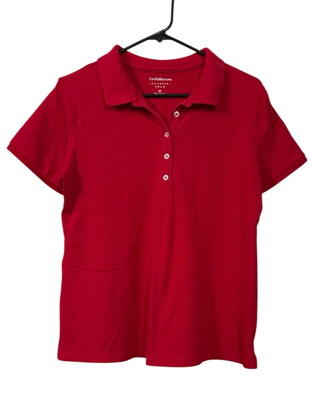 croft & barrow Red Classic Polo Shirt